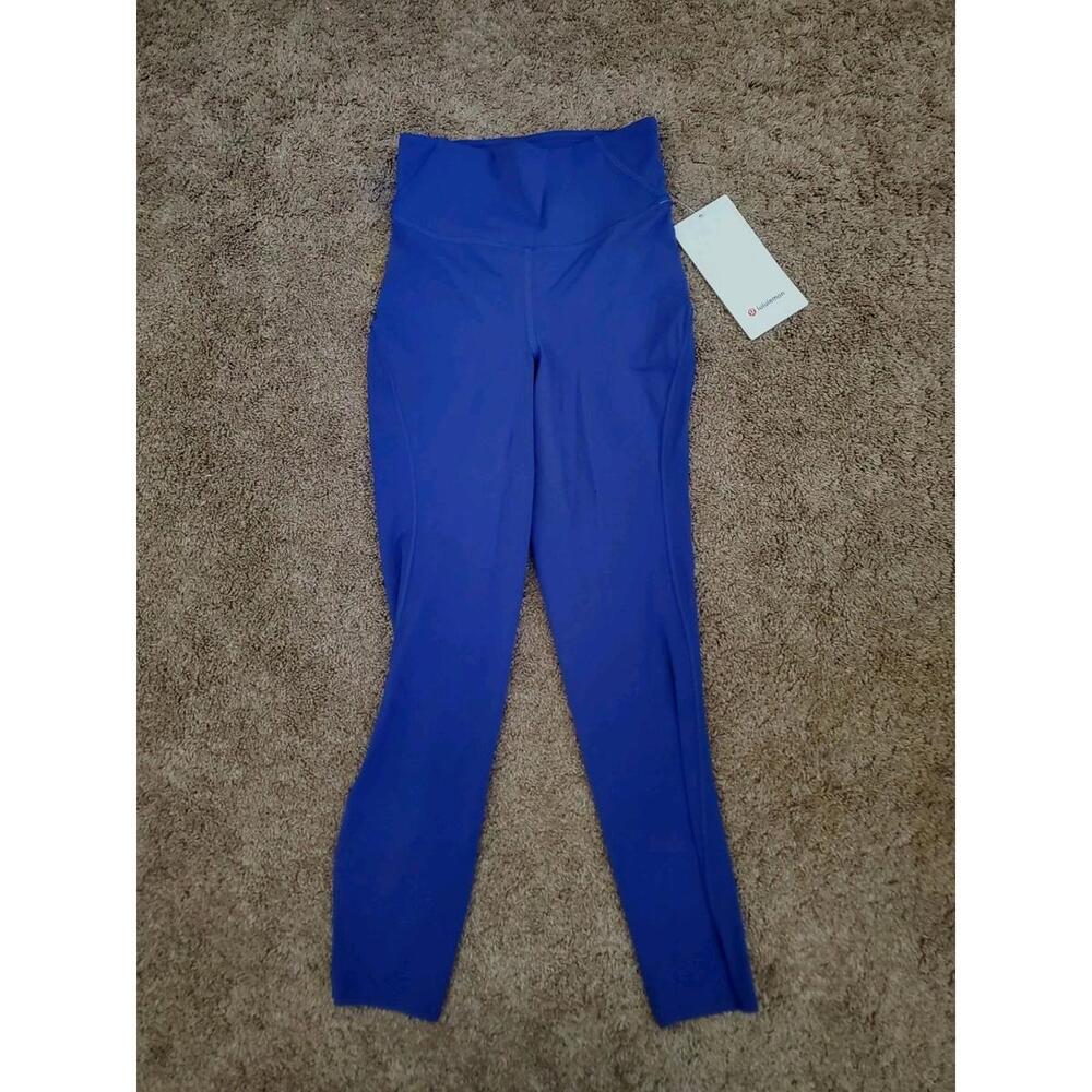 NWT Lululemon Base Pace HR Crop Size 2 Color Blue 23" Inseam